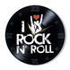 Настінний вініловий годинник Love Rock n roll, діаметр 30см UF-Clock-Love Rock n roll-1 фото 1