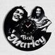 Настінний вініловий годинник Боб Марлі, діаметр 30см Vinyl-Clock-Bob Marley-1 фото 1