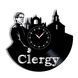 Wall Vinyl Record Clock Clergy 12" 97-1-1 photo 1