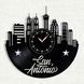 Wall Vinyl Record Clock San Antonio 12" 34-1-1 photo 1