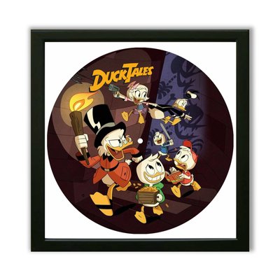 Vinyl Record Decor in a Wooden Frame Duck Tales 14" UF-Frame-C-Duck Tales-2 photo