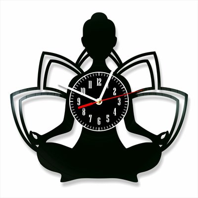 Wall Vinyl Record Clock Yoga 12" Vinyl-Clock-Yoga-5 photo