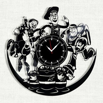 Настінний вініловий годинник Історія іграшок, діаметр 30см Vinyl-Clock-C-Toy Story-2 фото