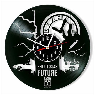 Wall Vinyl Record Clock Back to the Future 12" Vinyl-Clock-M-Back to the Future-3 photo