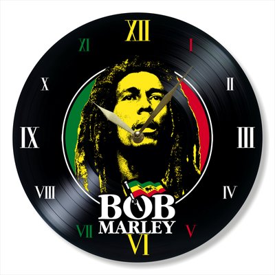 Wall Vinyl Record Clock Bob Marley 12" UF-Clock-Bob Marley-2 photo