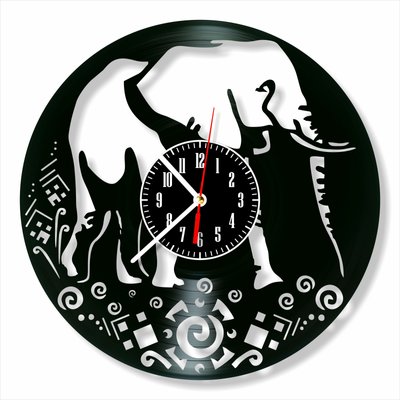 Wall Vinyl Record Clock Elephant 12" Vinyl-Clock-Elephant-4 photo