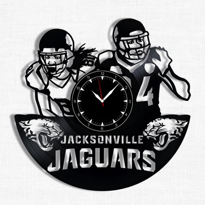 Wall Vinyl Record Clock Jacksonville Jaguars 12" Vinyl-Clock-Jacksonville Jaguars-1 photo