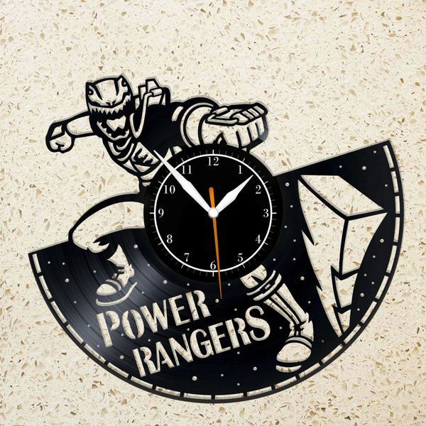 Wall Vinyl Record Clock Power Rangers 12" Vinyl-Clock-M-Power Rangers-2 photo
