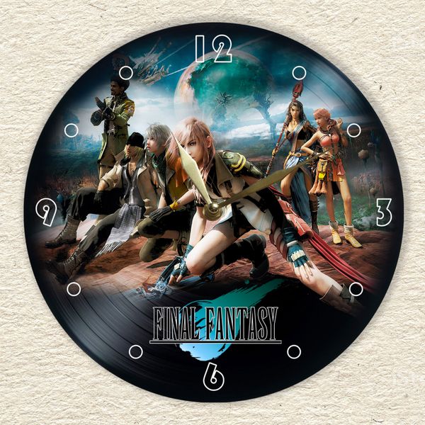 Wall Vinyl Record Clock Final Fantasy 12" UF-Clock-Final Fantasy-1 photo