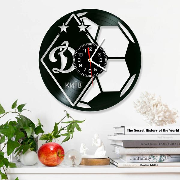 Wall Vinyl Record Clock FC Dynamo Kyiv 12" Vinyl-Clock-FC Dynamo Kyiv-2 photo