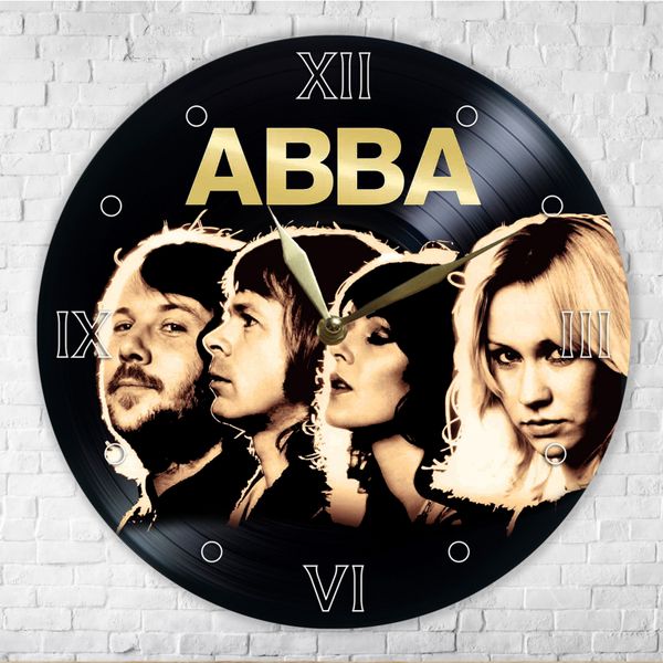 Wall Vinyl Record Clock ABBA 12" UF-Clock-ABBA-1 photo