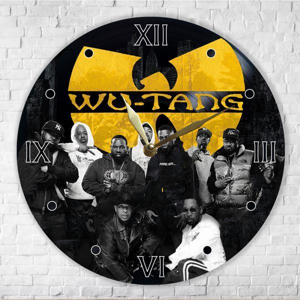 Настінний вініловий годинник Wu-Tang Clan, діаметр 30см UF-Clock-Wu-Tang Clan-2 фото