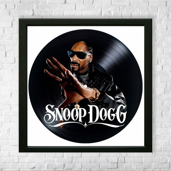 Vinyl Record Decor in a Wooden Frame Snoop Dogg 14" 578-4-1 photo