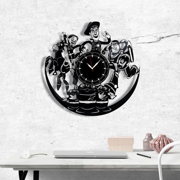 Настінний вініловий годинник Історія іграшок, діаметр 30см Vinyl-Clock-C-Toy Story-2 фото