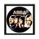 Настінний вініловий декор в дерев'яній рамці ABBA, розміром 36см 502-4-1 фото 1