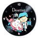 Wall Vinyl Record Clock Dentist 12" 98-2-2 photo