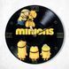 Настінний вініловий годинник Посіпаки, діаметр 30см UF-Clock-C-Minions-5 фото