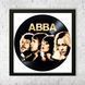Настінний вініловий декор в дерев'яній рамці ABBA, розміром 36см 502-4-1 фото 3