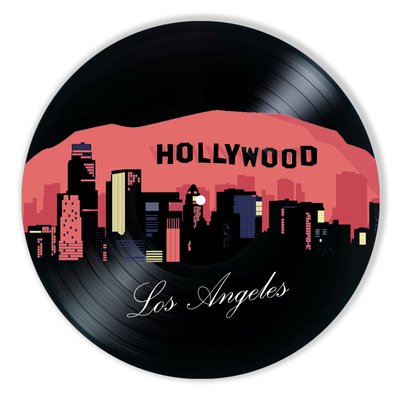 Vinyl Record Decor Los Angeles 12" UF-Decor-Los Angeles-1 photo