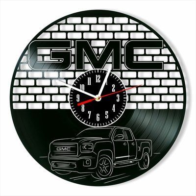 Настінний вініловий годинник GMC, діаметр 30см Vinyl-Clock-GMC-1 фото