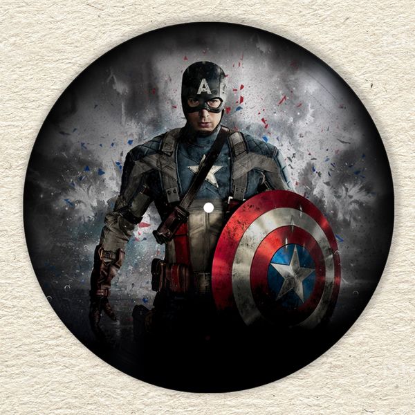 Vinyl Record Decor Captain America 12" UF-Décor-M-Captain America-1 photo