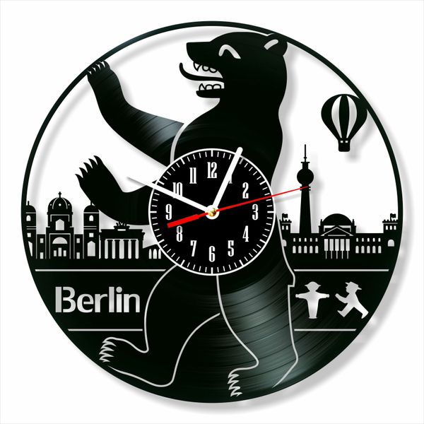 Wall Vinyl Record Clock Berlin 12" Vinyl-Clock-Berlin-2 photo