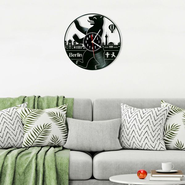 Wall Vinyl Record Clock Berlin 12" Vinyl-Clock-Berlin-2 photo