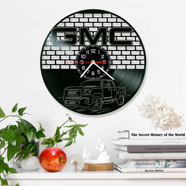 Wall Vinyl Record Clock GMC 12" Vinyl-Clock-GMC-1 photo