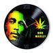 Настінний вініловий годинник Боб Марлі, діаметр 30см UF-Clock-Bob Marley-2 фото