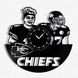 Wall Vinyl Record Clock Kansas City Chiefs 12" Vinyl-Clock-Kansas City Chiefs-1 photo 1