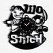 Настінний вініловий годинник Ліло і Стіч, діаметр 30см Vinyl-Clock-C-Lilo & Stitch-2 фото 1