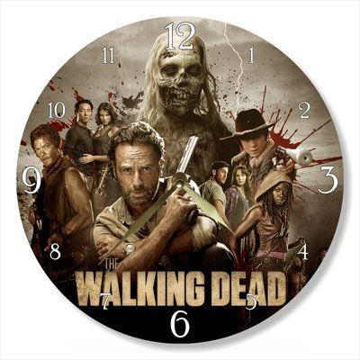Настінний вініловий годинник Ходячі мерці, діаметр 30см UF-Clock-M-The Walking Dead-1 фото