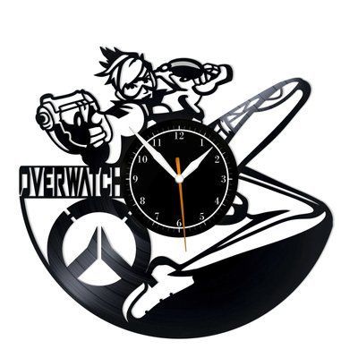 Настінний вініловий годинник Overwatch, діаметр 30см Vinyl-Clock-Overwatch-2 фото