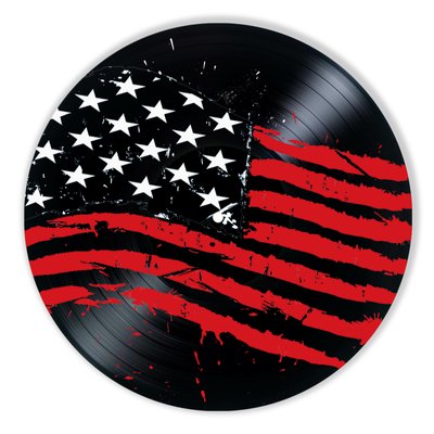 Vinyl Record Decor US flag 12" UF-Decor-US flag-1 photo