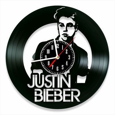 Wall Vinyl Record Clock Justin Bieber 12" Vinyl-Clock-Justin Bieber-1 photo