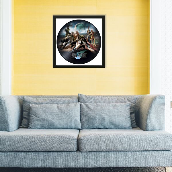 Vinyl Record Decor in a Wooden Frame Final Fantasy 14" UF-Frame-Final Fantasy-1 photo