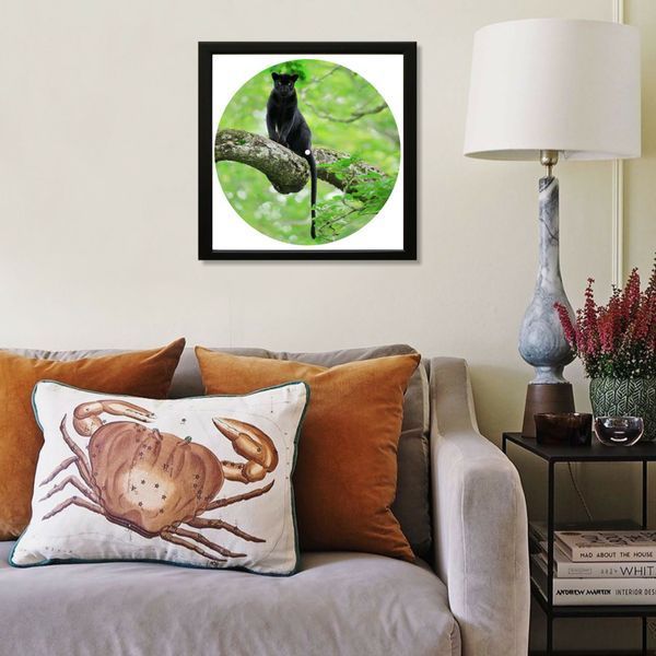 Vinyl Record Decor in a Wooden Frame Panther 14" 83-4-1 photo