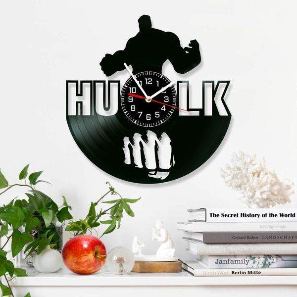 Настінний вініловий годинник Галк, діаметр 30см Vinyl-Clock-M-Halk-3 фото