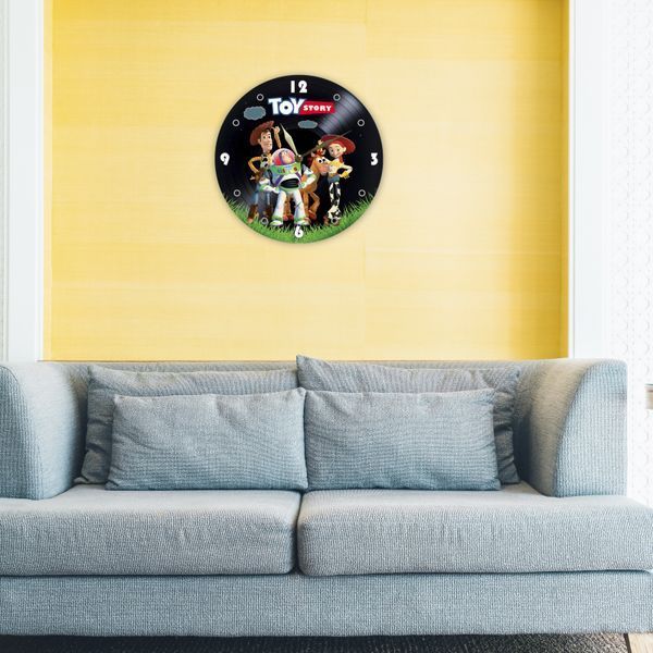 Настінний вініловий годинник Історія іграшок, діаметр 30см UF-Clock-C-Toy Story-2 фото