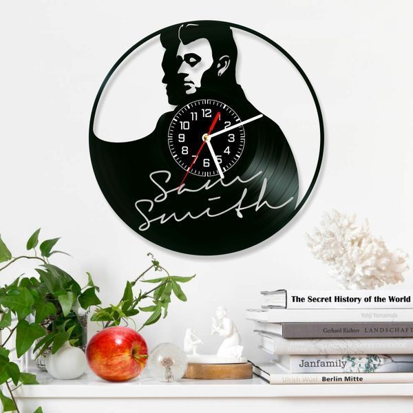 Настінний вініловий годинник Sam Smith, діаметр 30см Vinyl-Clock-Sam Smith-1 фото