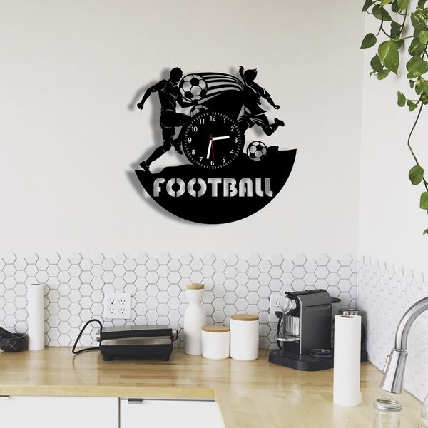 Wall Vinyl Record Clock Football 12" Vinyl-Clock-Football-1 photo