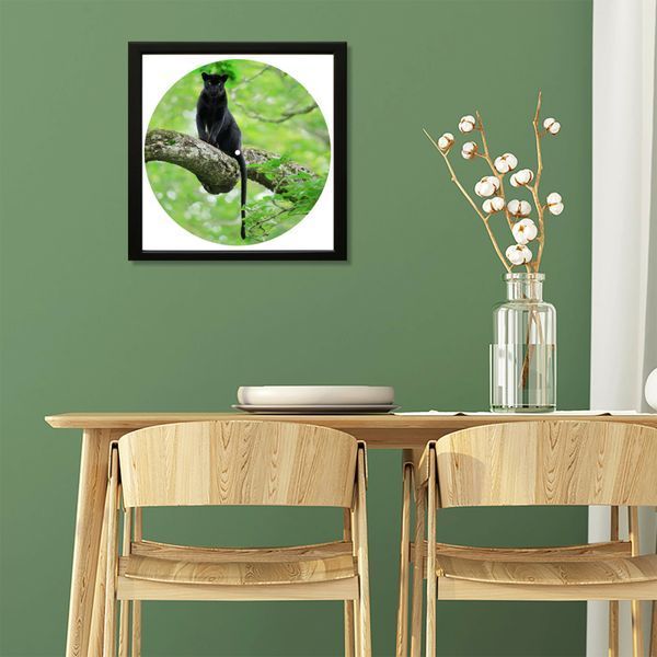 Vinyl Record Decor in a Wooden Frame Panther 14" 83-4-1 photo