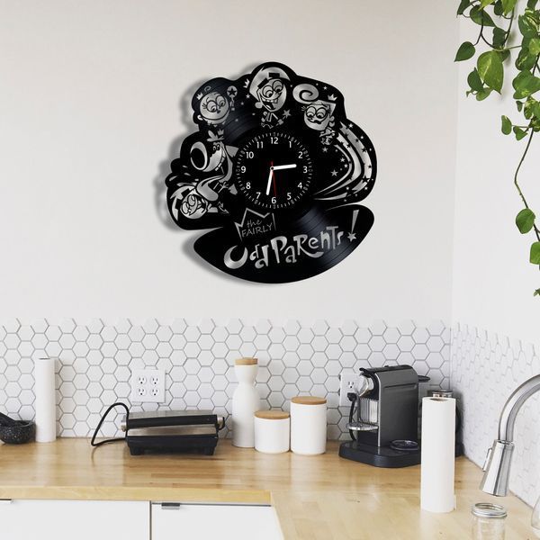 Wall Vinyl Record Clock The Fairly OddParents 12" Vinyl-Clock-C-The Fairly OddParents-1 photo