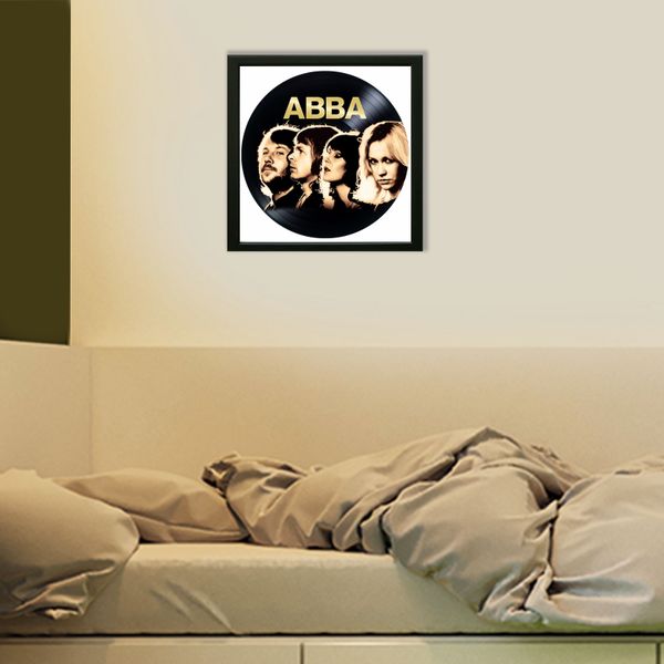 Vinyl Record Decor in a Wooden Frame ABBA 14" UF-Frame-ABBA-1 photo