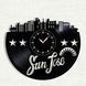 Wall Vinyl Record Clock San Jose 12" 37-1-1 photo 1