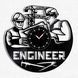 Wall Vinyl Record Clock Engineer 12" 99-1-1 photo 1