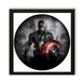 Vinyl Record Decor in a Wooden Frame Captain America 14" UF-Frame-M-Captain America-1 photo 1