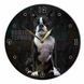 Wall Vinyl Record Clock Boston Terrier 12" 42-2-1 photo 1