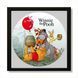 Vinyl Record Decor in a Wooden Frame Winnie the Pooh 14" 989-4-2 photo