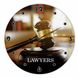 Wall Vinyl Record Clock Lawyer 12" UF-Clock-Lawyer-2 photo